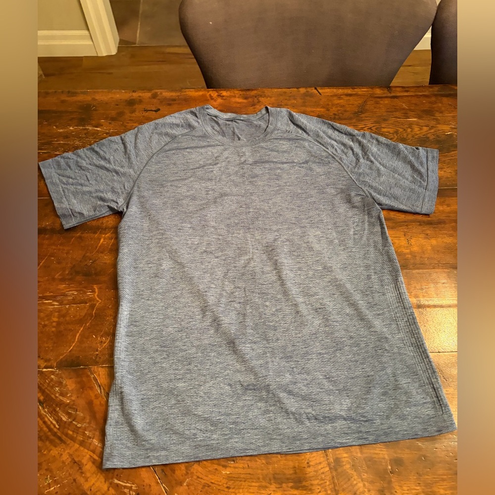 MENS LULULEMON SHIRT GREY/BLUE L
